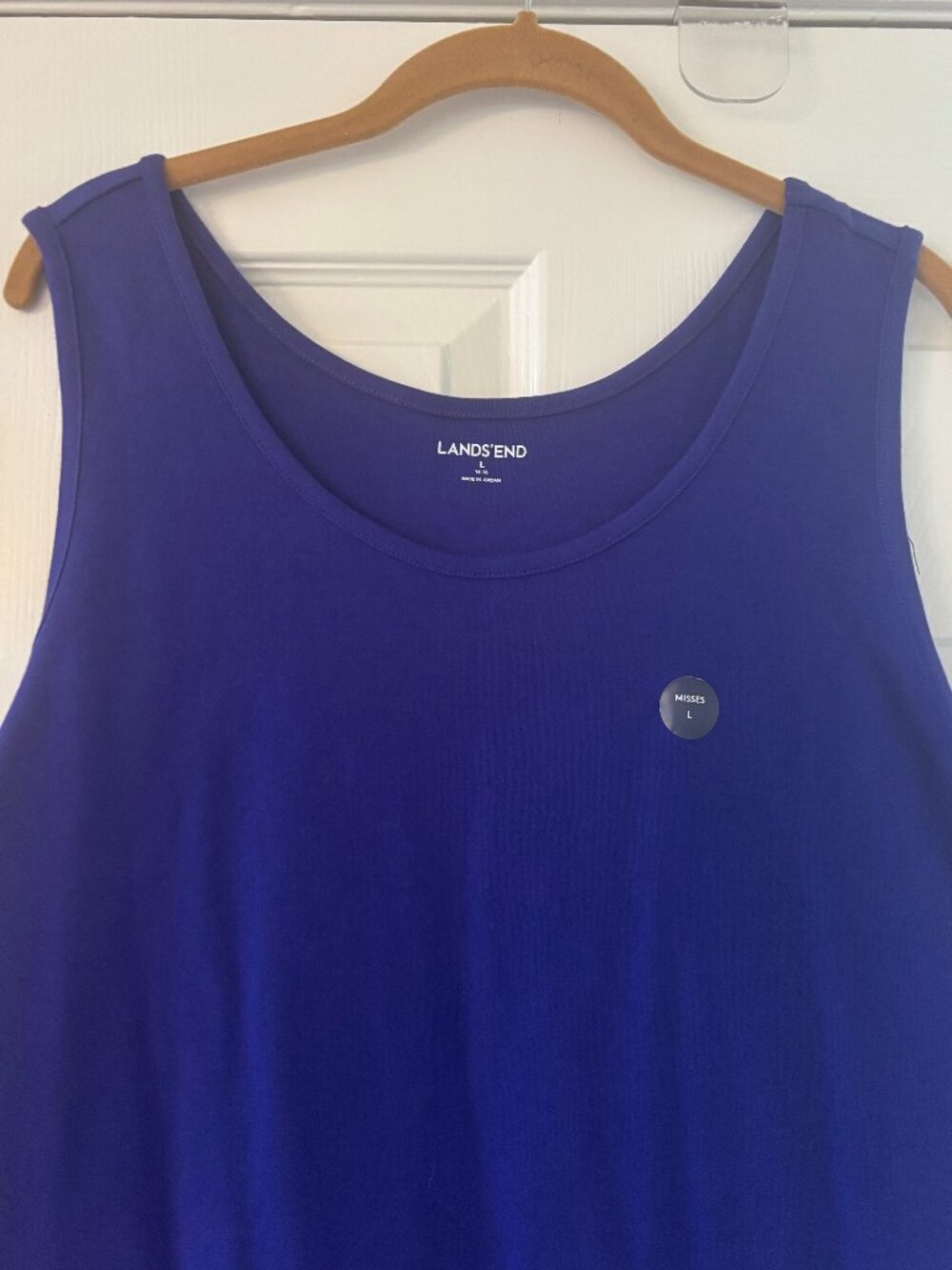 Lands End Misses Tank Top in Purple, Size Large